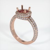 14K Rose Gold Pave Ring Setting Video