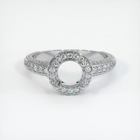 10K White Gold Pave Ring Setting Image