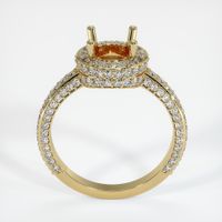 14K Yellow Gold Pave Ring Setting Image