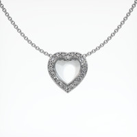 18K White Gold Pave Pendant Setting Video
