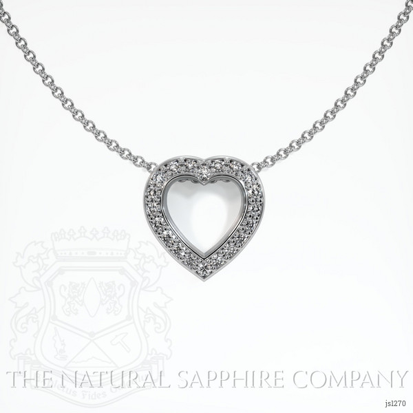  Emerald Pendant 3.67 Ct. 18K White Gold