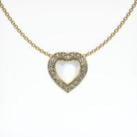 14K Yellow Gold Pave Pendant Setting Video