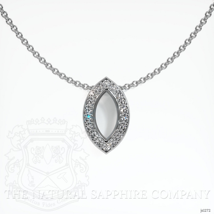 Platinum 950 Pave Pendant Setting