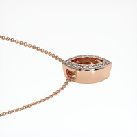 14K Rose Gold Pave Pendant Setting Image