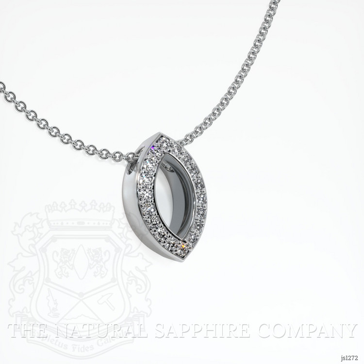 Silver Pave Pendant Setting