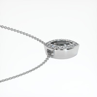 18K White Gold Pave Pendant Setting Image