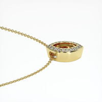 10K Yellow Gold Pave Pendant Setting Image