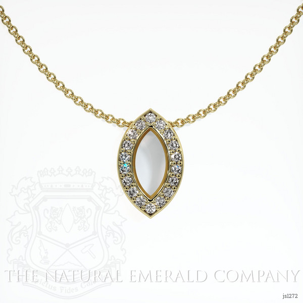  Emerald Pendant 2.57 Ct. 18K Yellow Gold