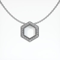 10K White Gold Pave Pendant Setting Video