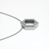 10K White Gold Pave Pendant Setting Image