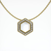 14K Yellow Gold Pave Pendant Video