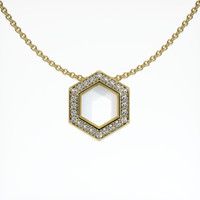 18K Yellow Gold Pave Pendant Setting Video