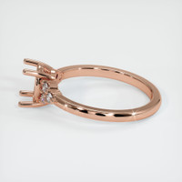 14K Rose Gold Accent Stones Ring Setting Image