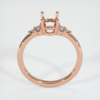 14K Rose Gold Accent Stones Ring Setting Image