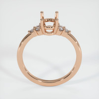 18K Rose Gold Accent Stones Ring Setting Image