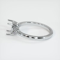 14K White Gold Accent Stones Ring Setting Image