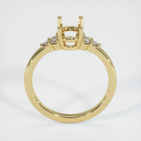 14K Yellow Gold Accent Stones Ring Setting Image