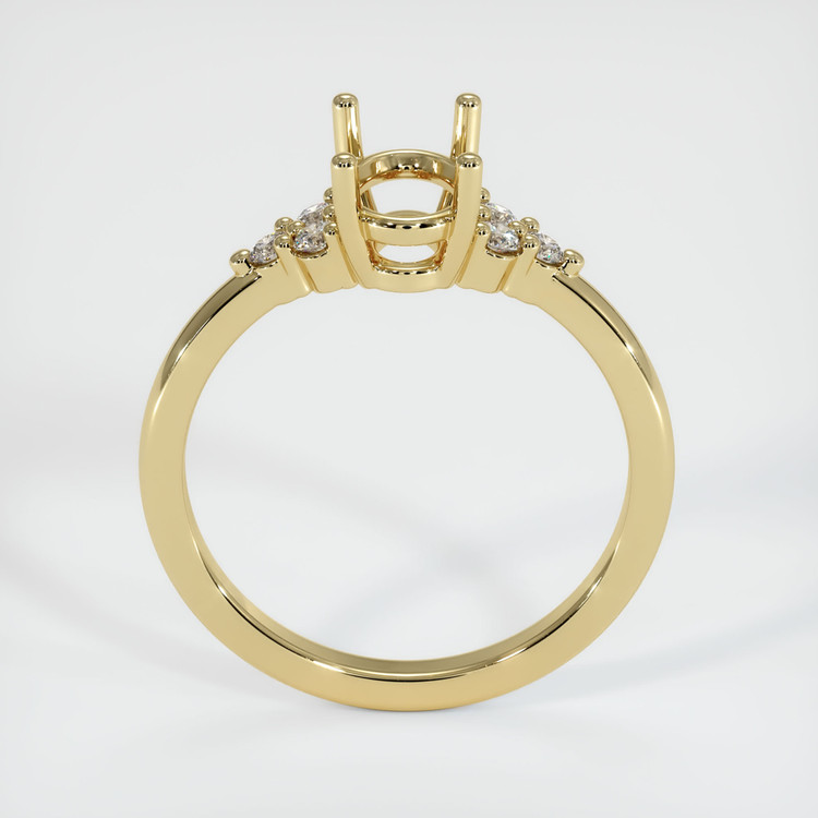 14K Yellow Gold Accent Stones Ring Setting