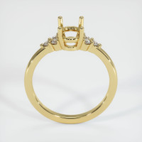 18K Yellow Gold Accent Stones Ring Setting Image