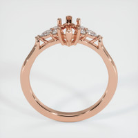 14K Rose Gold Accent Stones Ring Setting Image