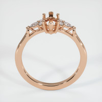 18K Rose Gold Accent Stones Ring Setting Image