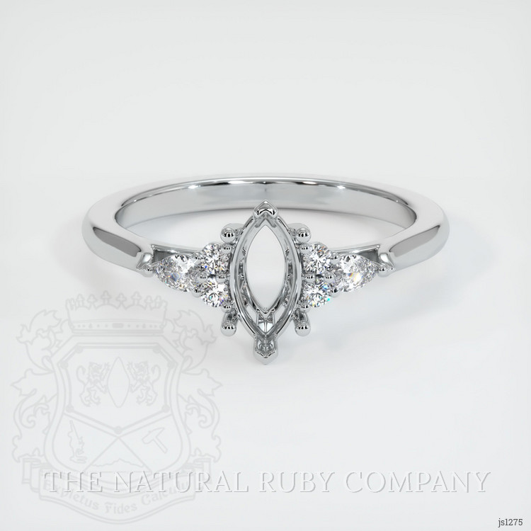 Silver Accent Stones Ring Setting