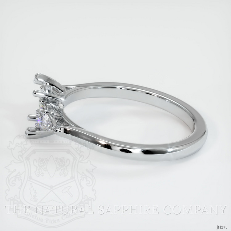 18K White Gold Accent Stones Ring Setting