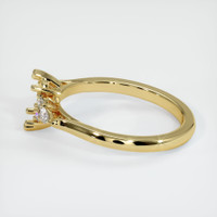 18K Yellow Gold Accent Stones Ring Setting Image