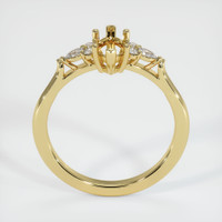 18K Yellow Gold Accent Stones Ring Setting Image
