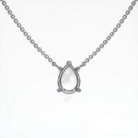 14K White Gold Solitaire Necklace Setting Video