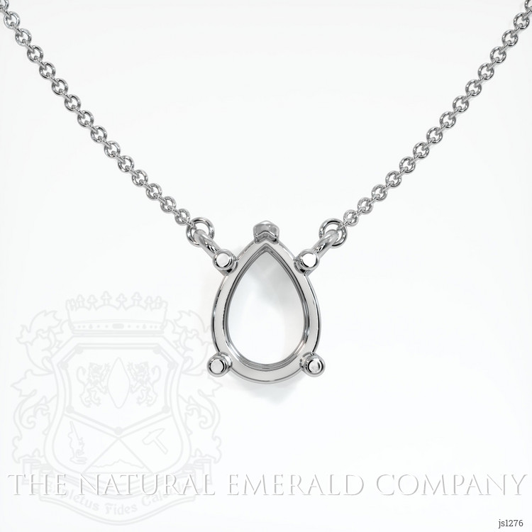  Emerald Necklace 2.42 Ct., 18K White Gold