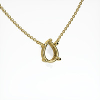 18K Yellow Gold Solitaire Necklace Setting Image