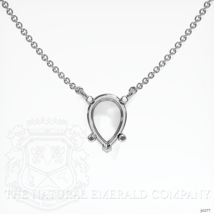 Platinum 950 Solitaire Necklace Setting