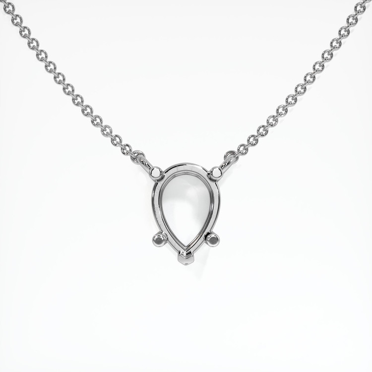 Platinum 950 Solitaire Necklace Setting