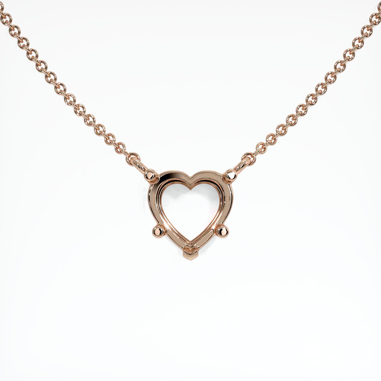 14K Rose Gold Vedic Necklace Setting