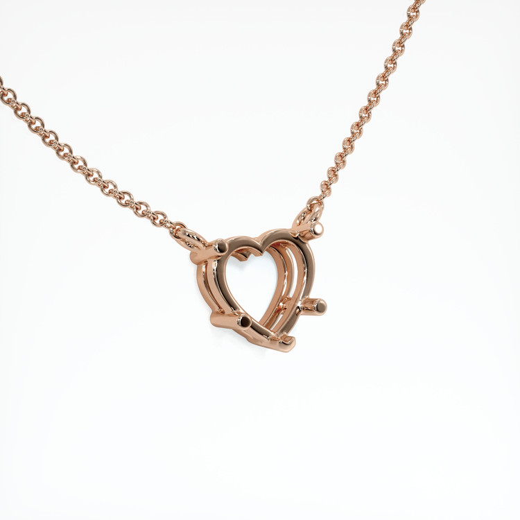 14K Rose Gold Vedic Necklace Setting