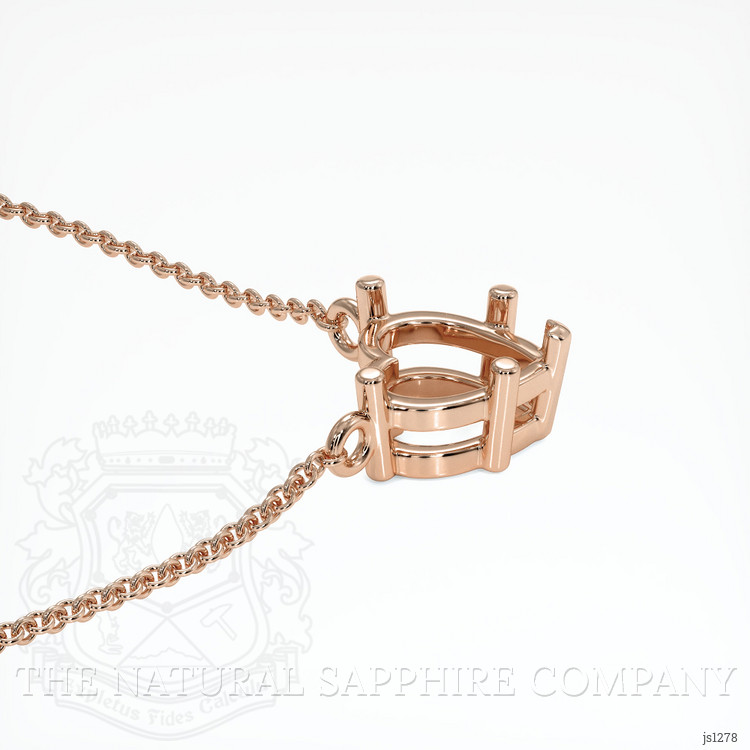 14K Rose Gold Vedic Necklace Setting