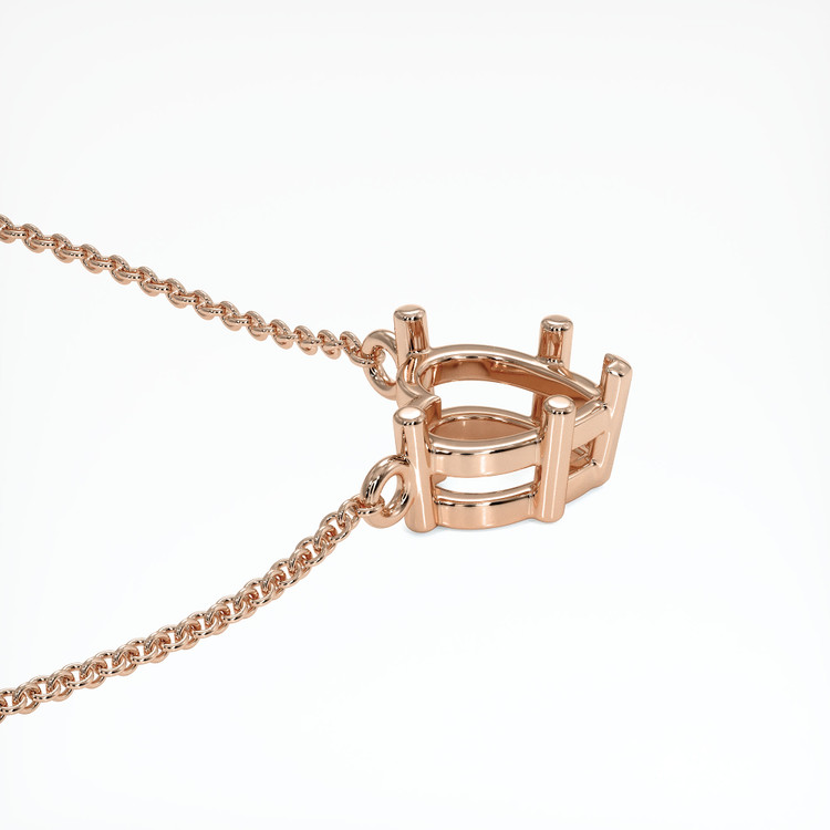 14K Rose Gold Vedic Necklace Setting
