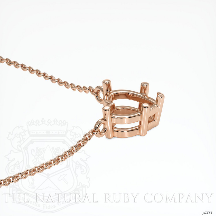 14K Rose Gold Vedic Necklace Setting