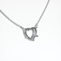 14K White Gold Vedic Necklace Setting Image