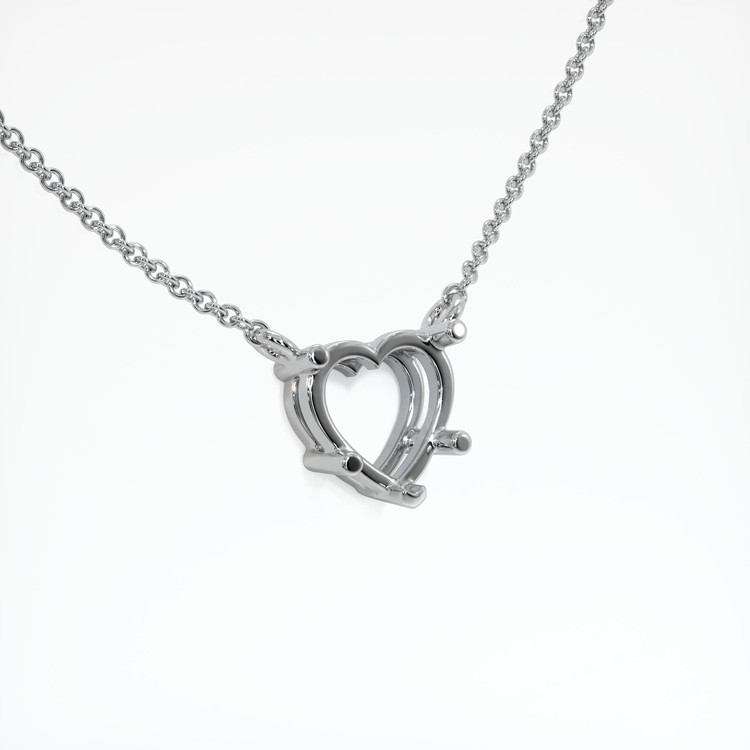 14K White Gold Vedic Necklace Setting
