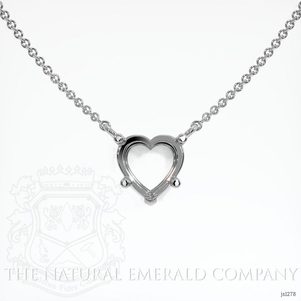  Emerald Necklace 3.10 Ct. 18K White Gold