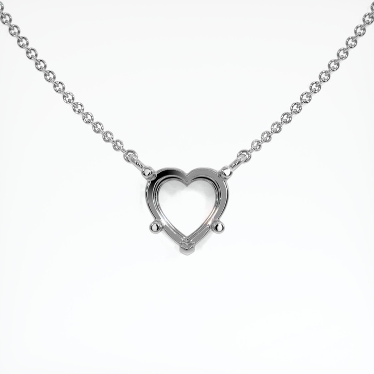 18K White Gold Vedic Necklace Setting