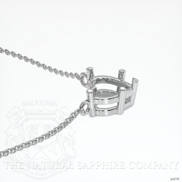 18K White Gold Vedic Necklace Setting