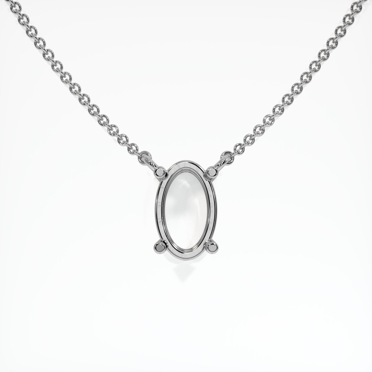 Platinum 950 Solitaire Necklace Setting