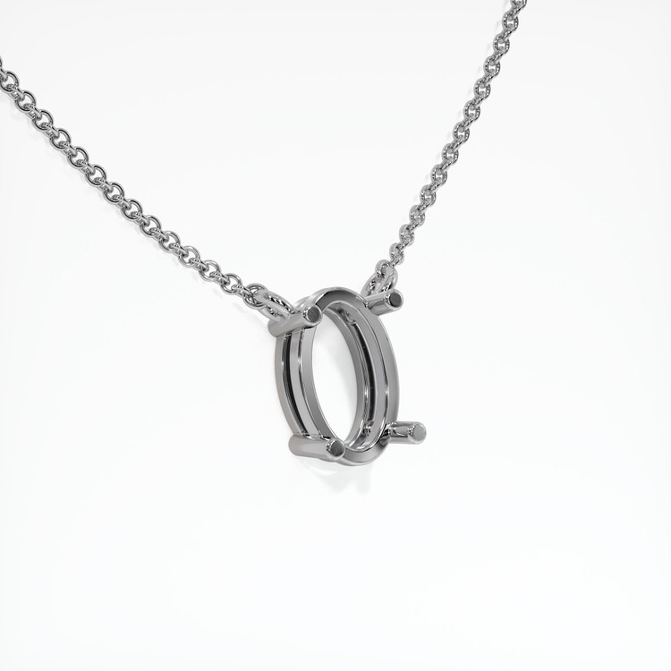 Platinum 950 Solitaire Necklace Setting