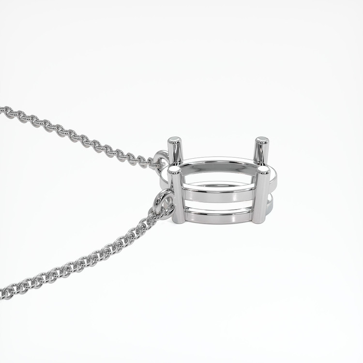 Platinum 950 Solitaire Necklace Setting