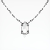 10K White Gold Solitaire Necklace Setting Video