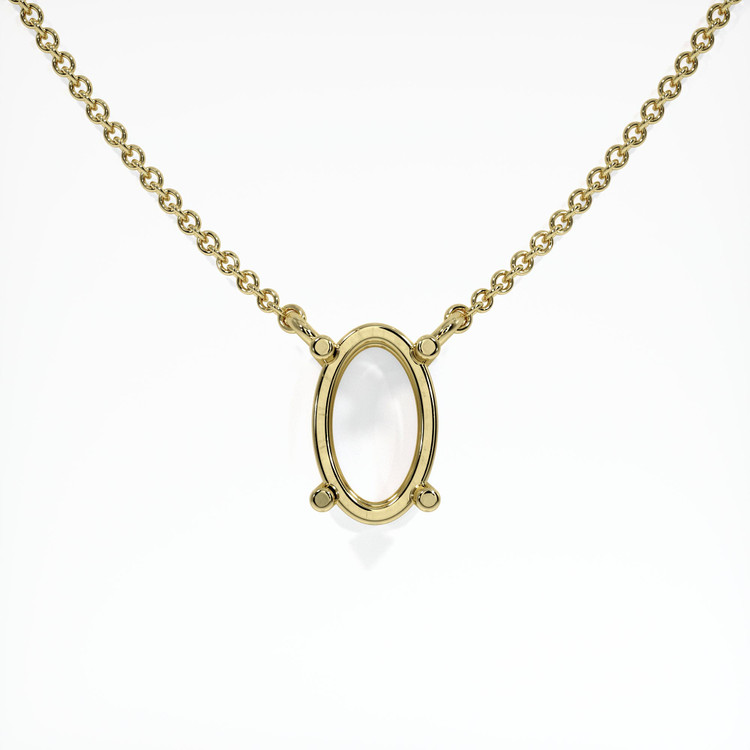 10K Yellow Gold Solitaire Necklace Setting