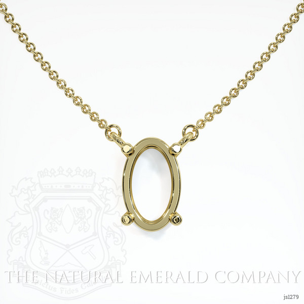  Emerald Necklace 0.80 Ct. 18K Yellow Gold